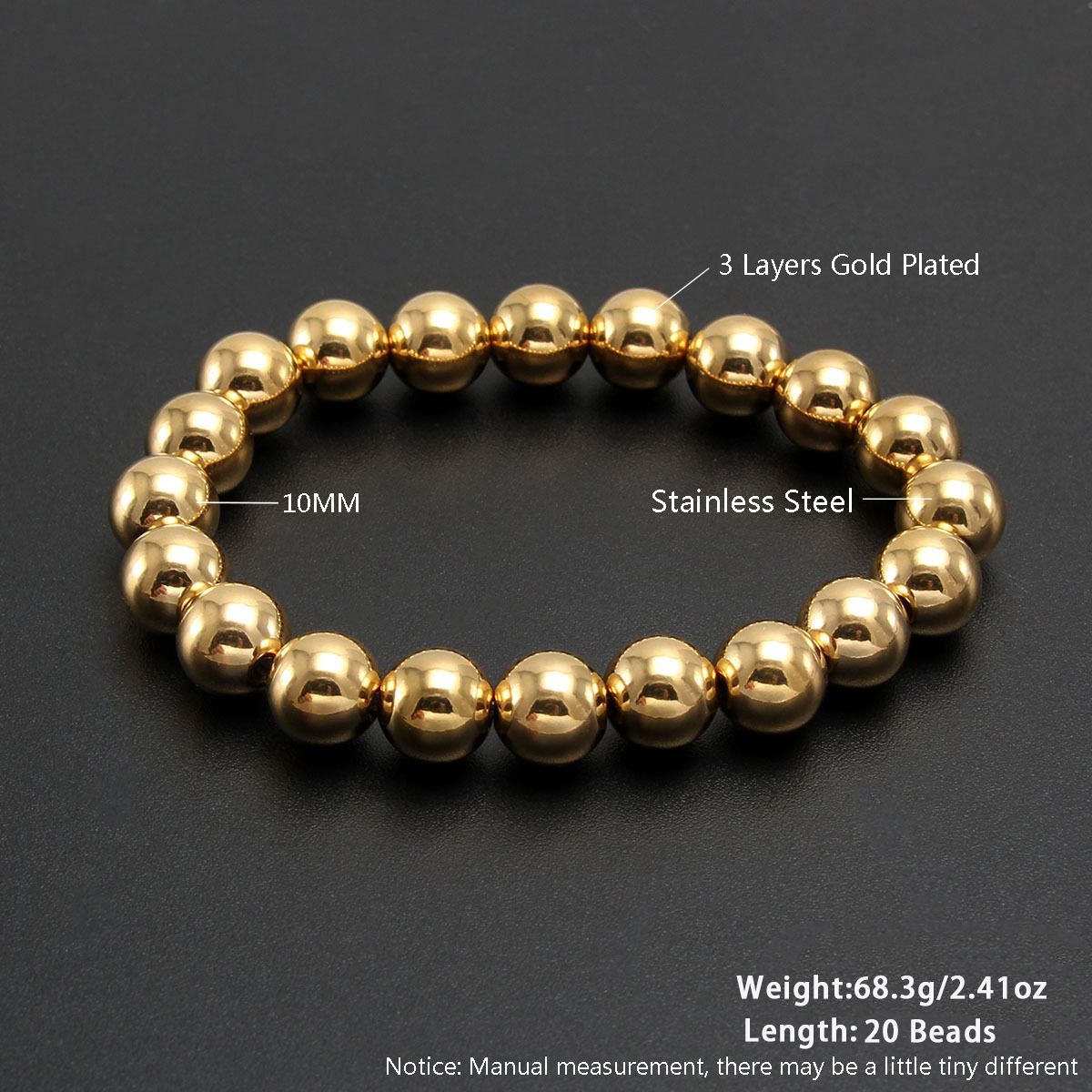 8:NH09-1 10mm gold