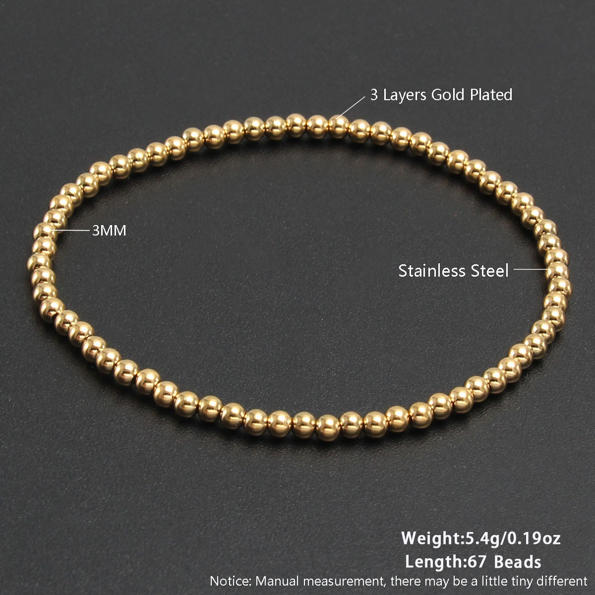 13:NH09-6 3mm gold