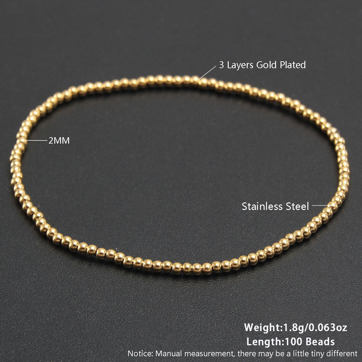 14:NH09-7 2mm gold