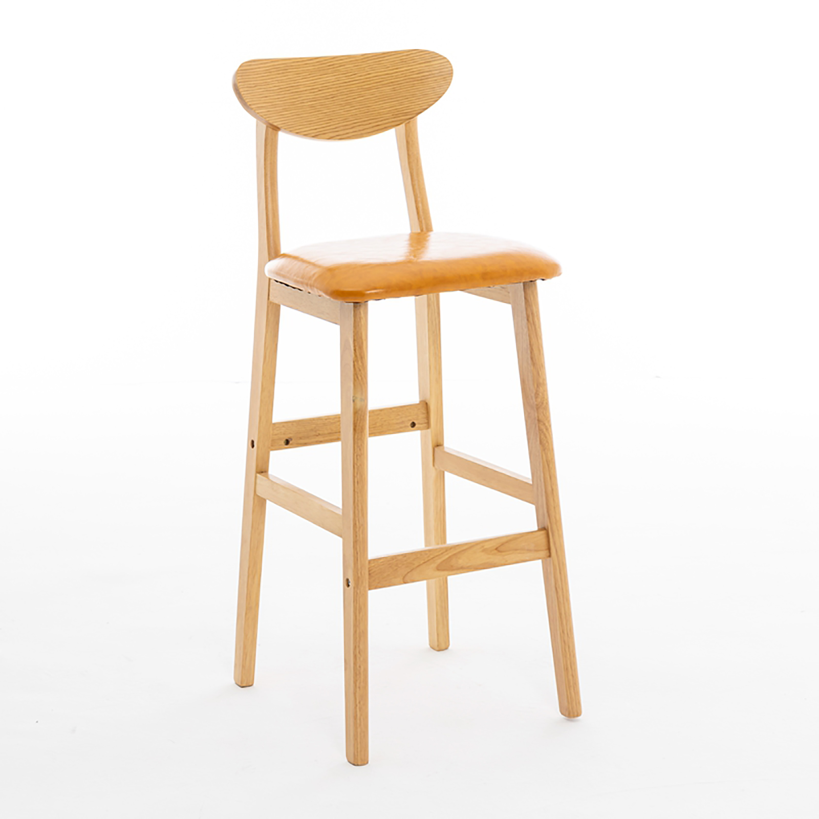 Orange-skinned solid wood frame