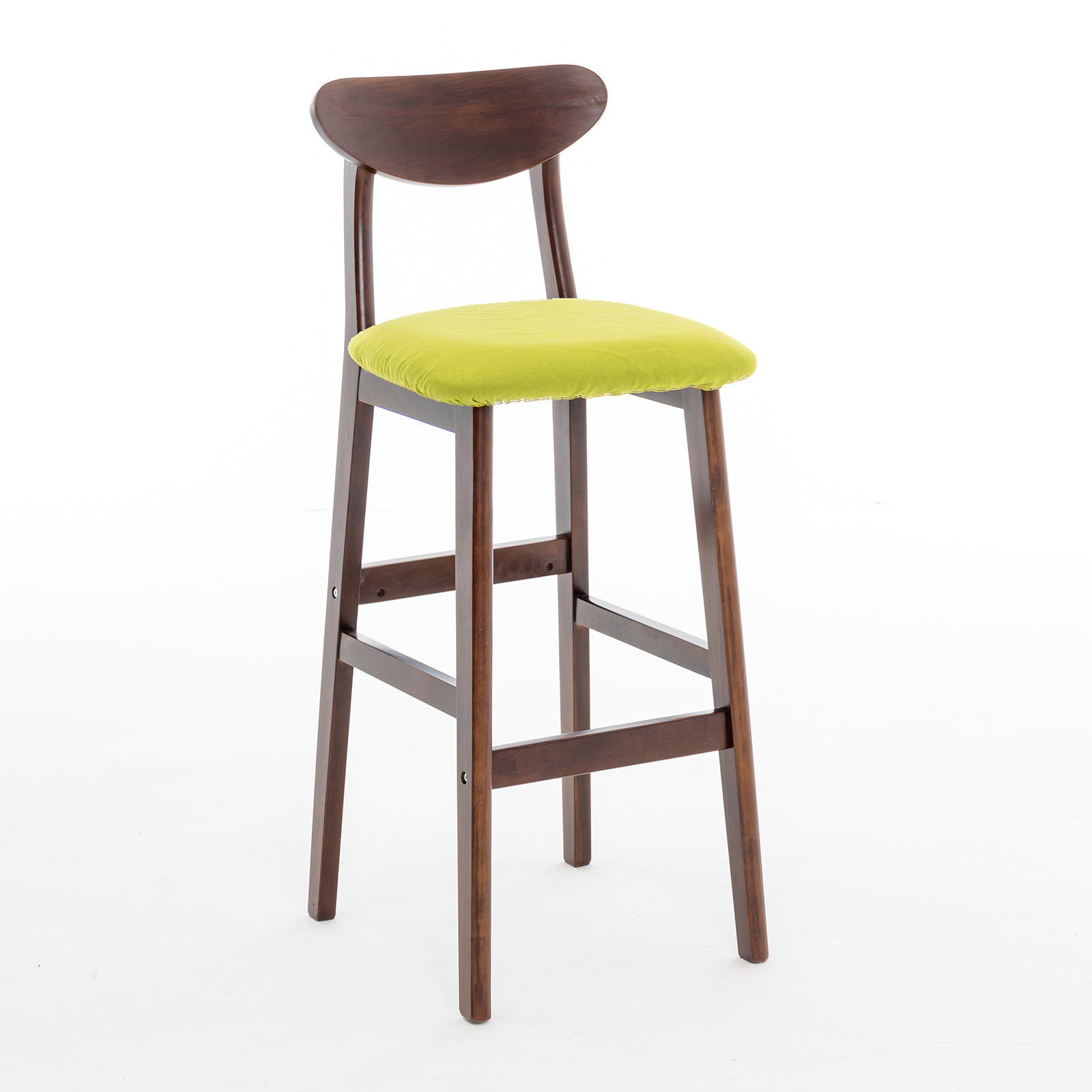 Green cloth brown frame