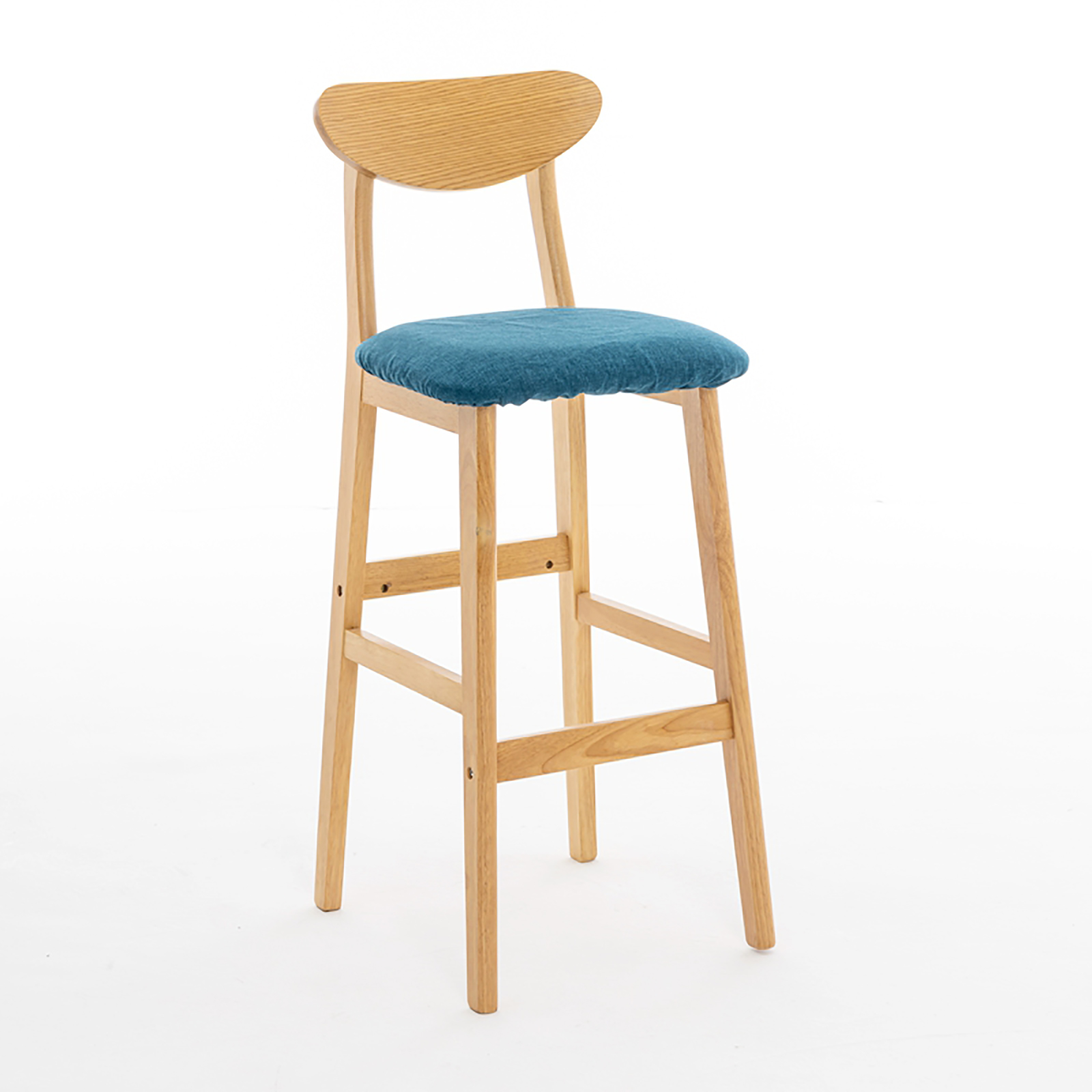 Dark blue fabric log rack