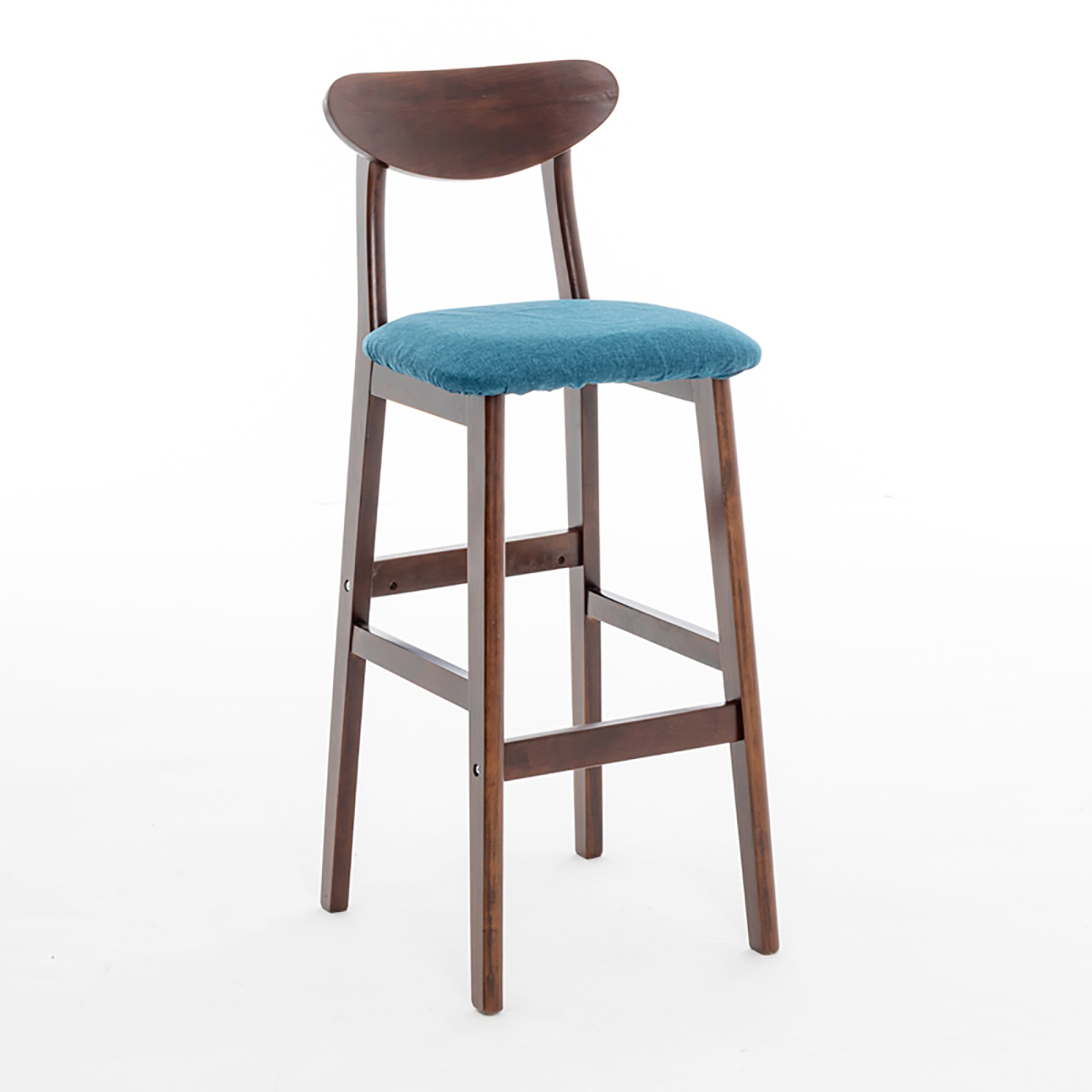 Deep blue cloth brown frame