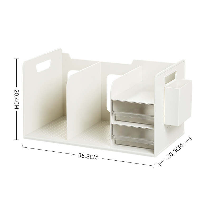 White-transparent drawer (with pen holder)