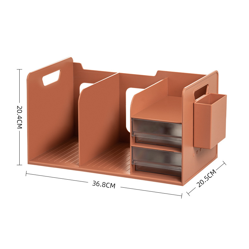 Red-transparent drawer (with pen holder)