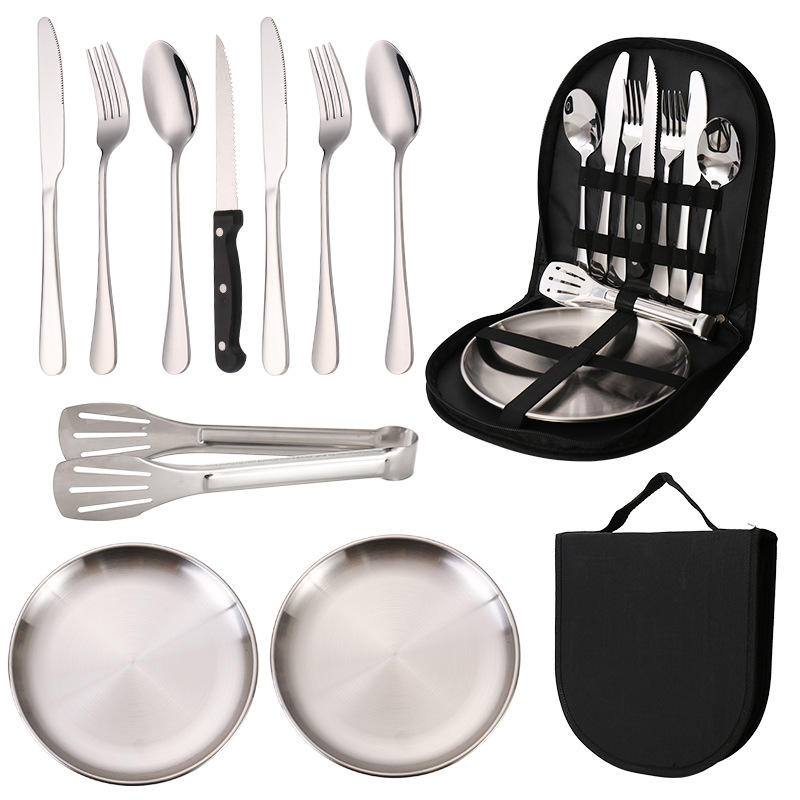 Outdoor silver 10-piece set (steak knife)