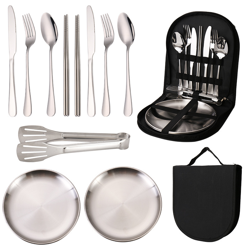 Outdoor silver 11-piece set (chopsticks)