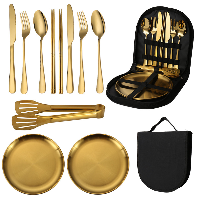 Outdoor Golden 11-piece set (chopsticks)