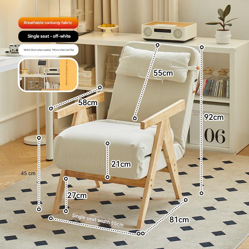 creamy-white Corduroy Single