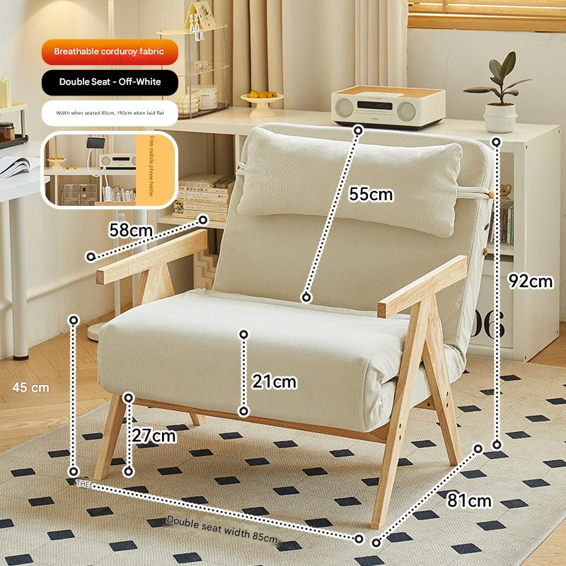 creamy-white Corduroy Double