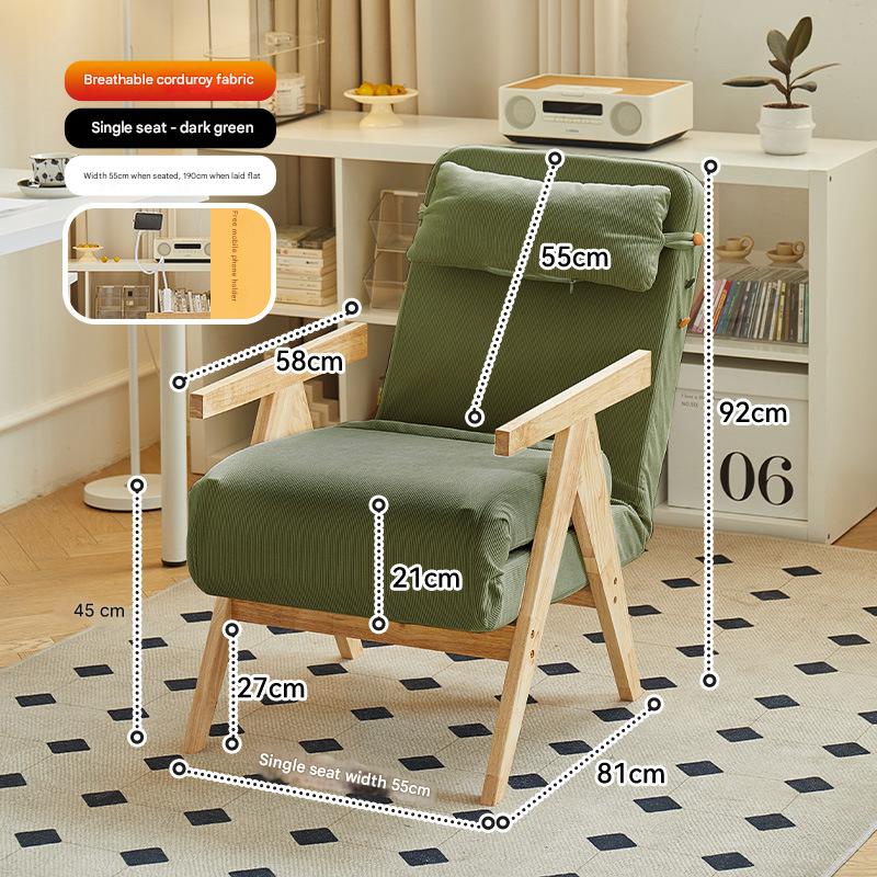 Dark green corduroy single