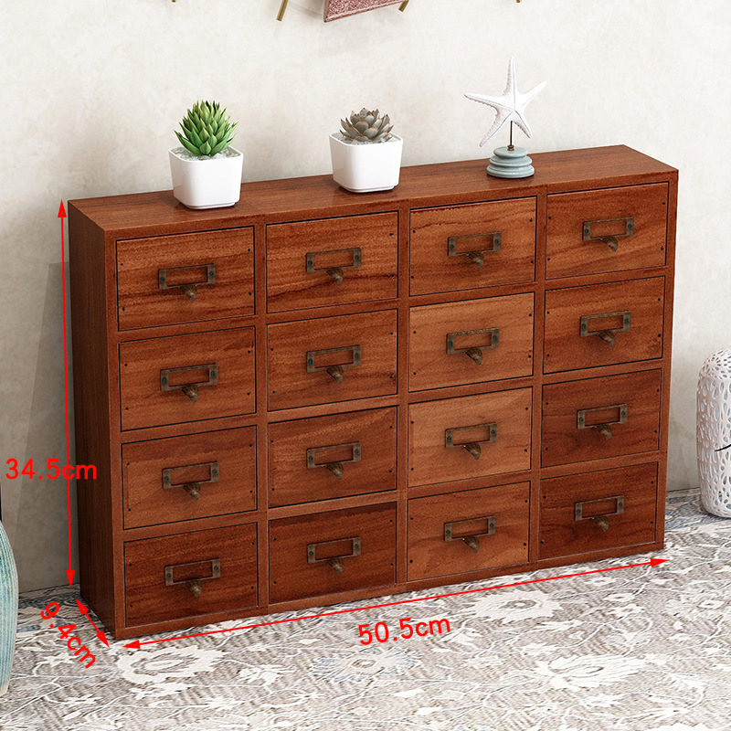 9 drawers - logs