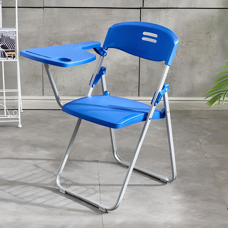 Blue Single chair   writing board