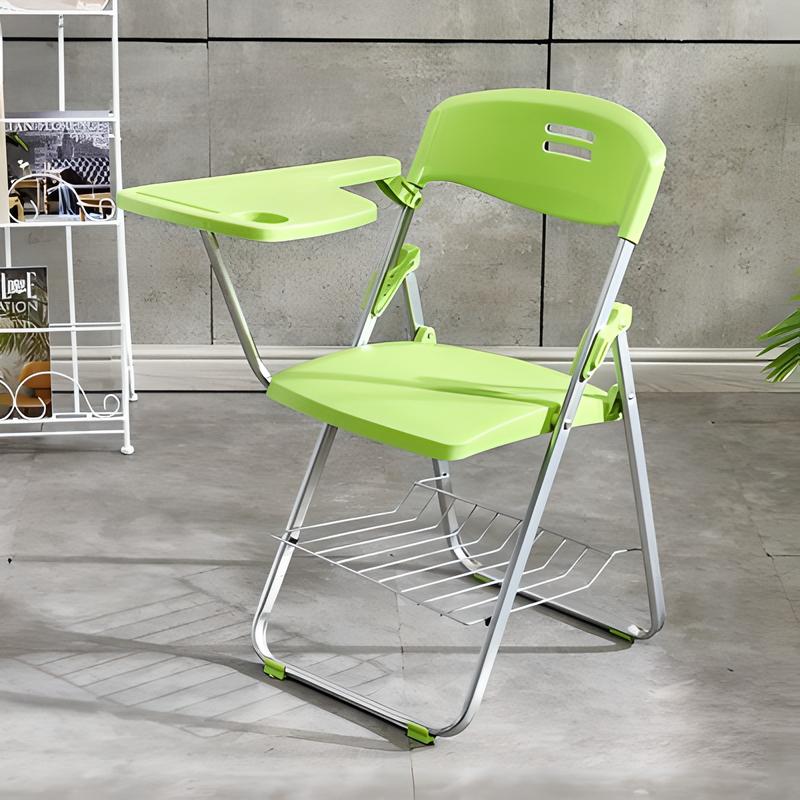light green Single chair   writing board   book net