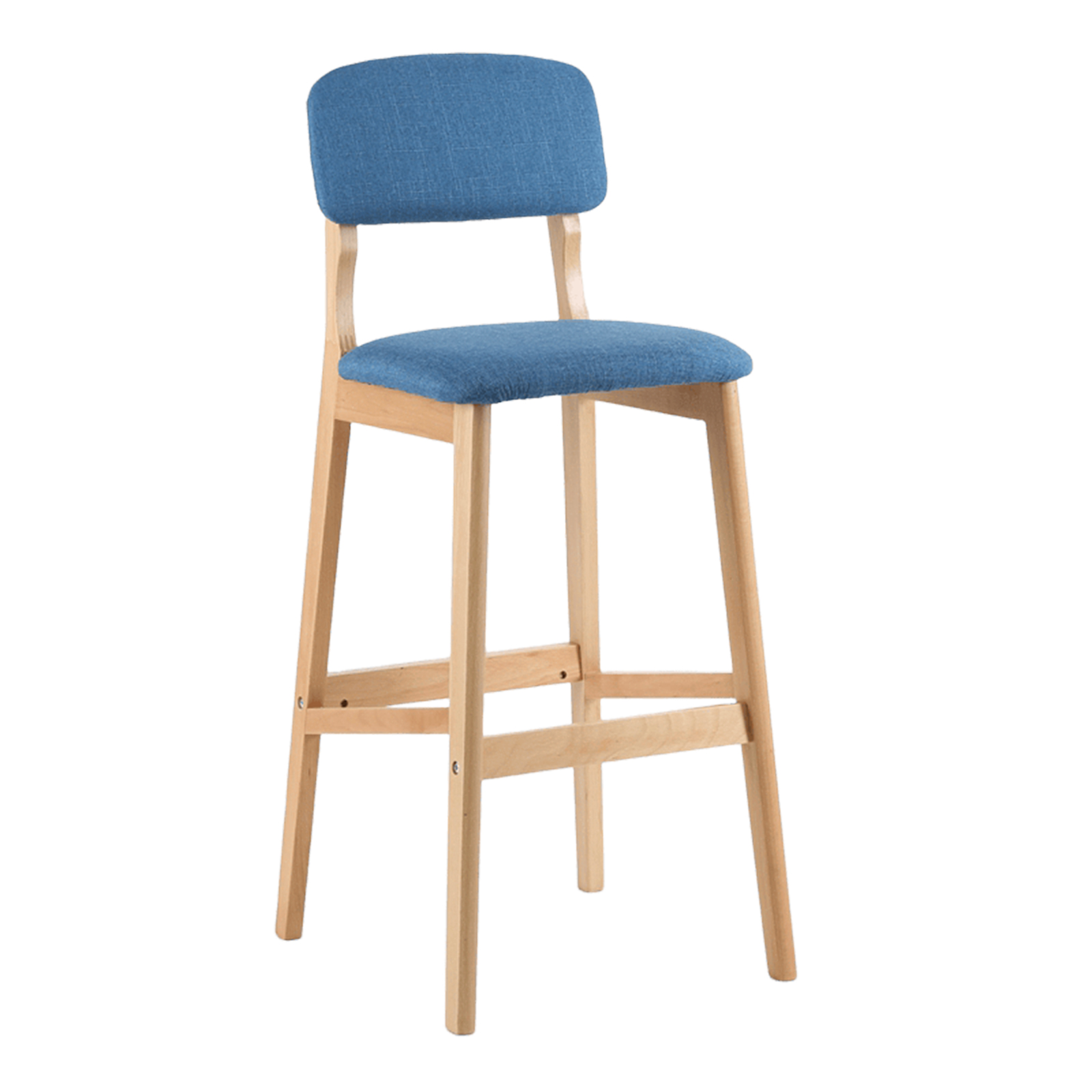 Dark blue fabric log rack