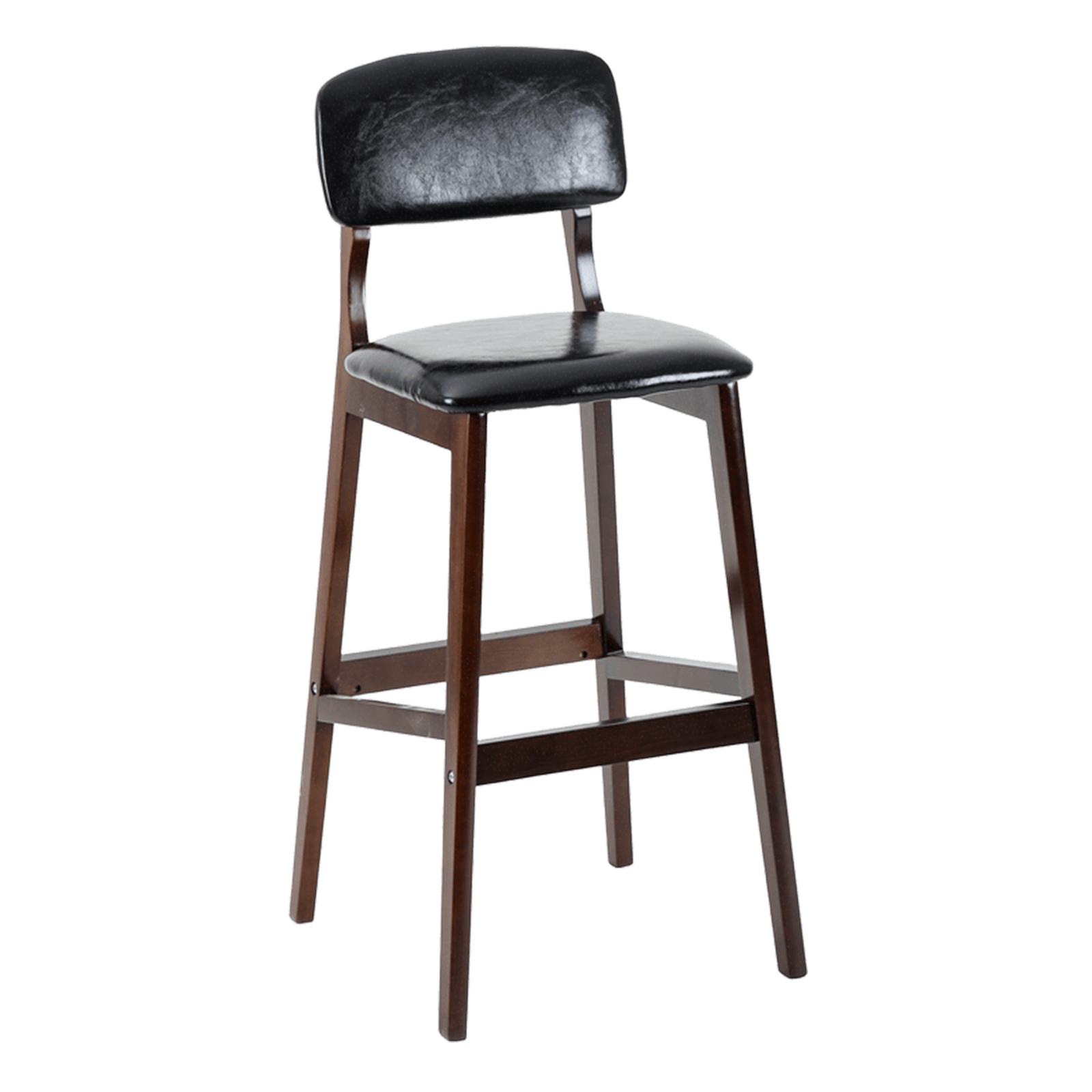 Black leather with brown frame