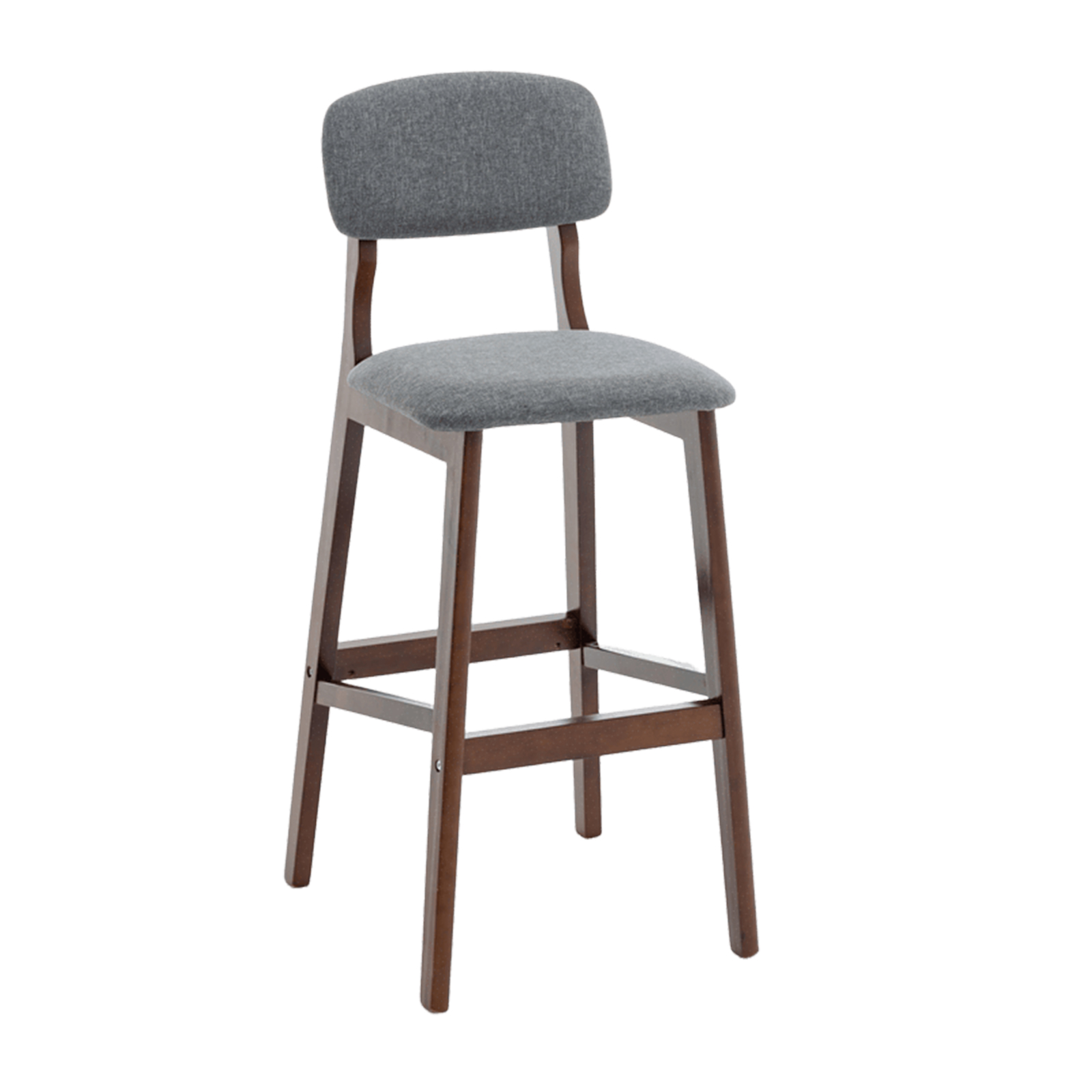 Light Gray Cloth Brown Shelf