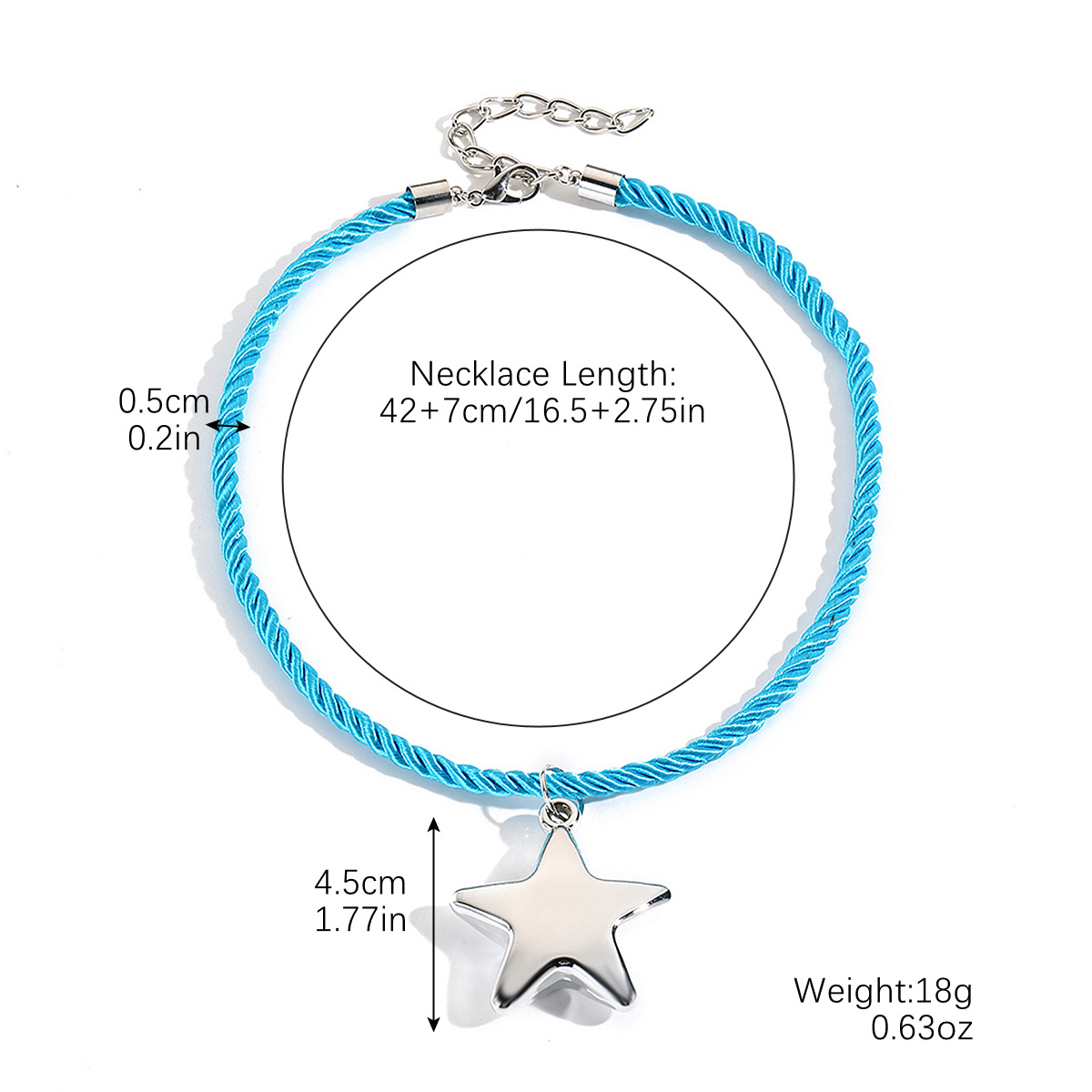 2:N2410-27 blue five-pointed star