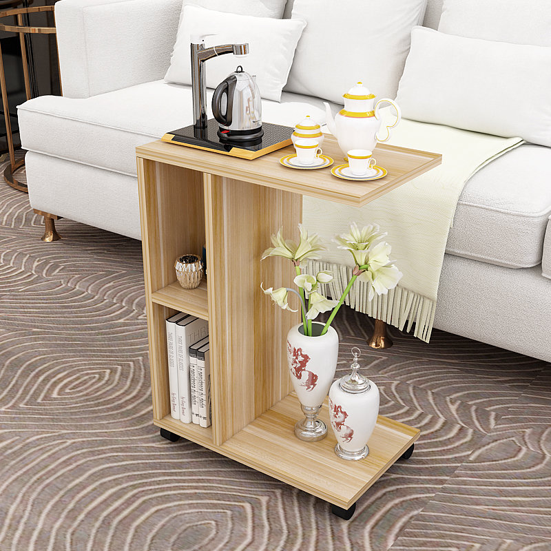 Light walnut color side table