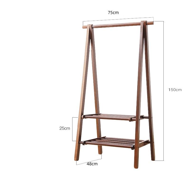 Double-layer walnut color 75cm small size