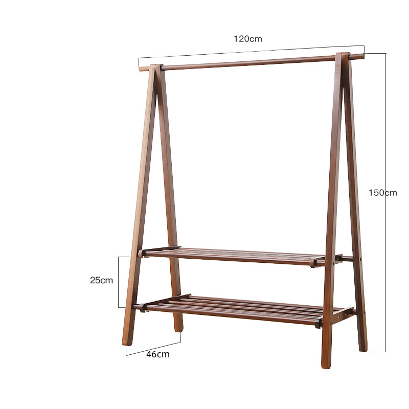 Double-layer walnut color 120cm large