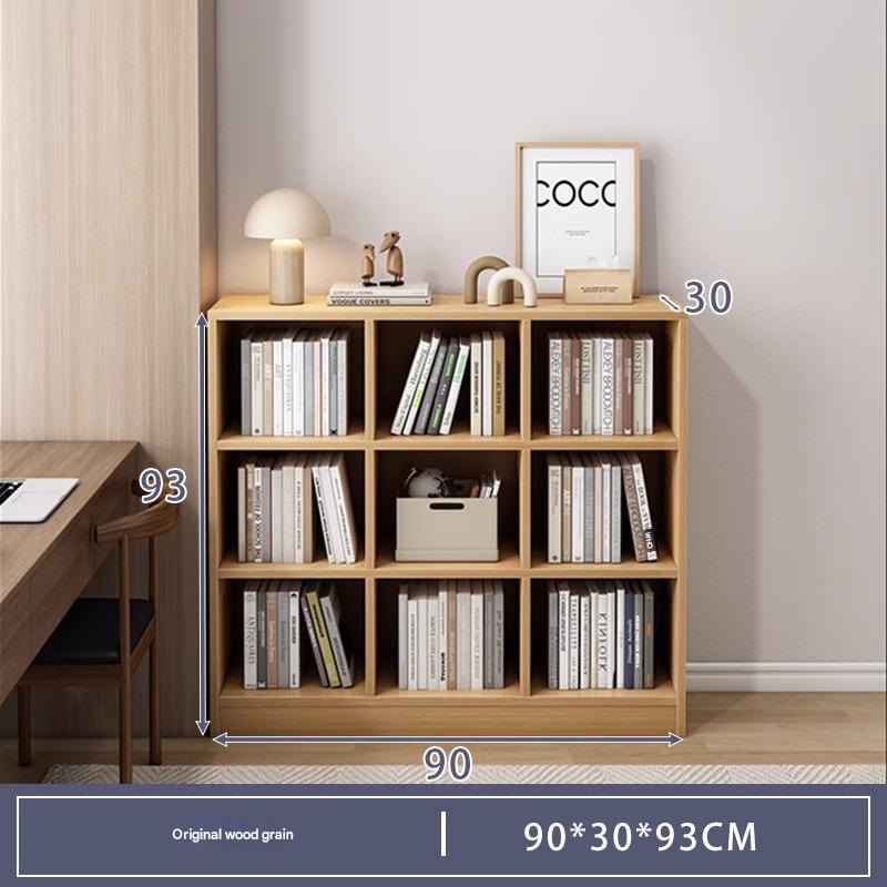 90cm three-layer 9-grid pastoral oak