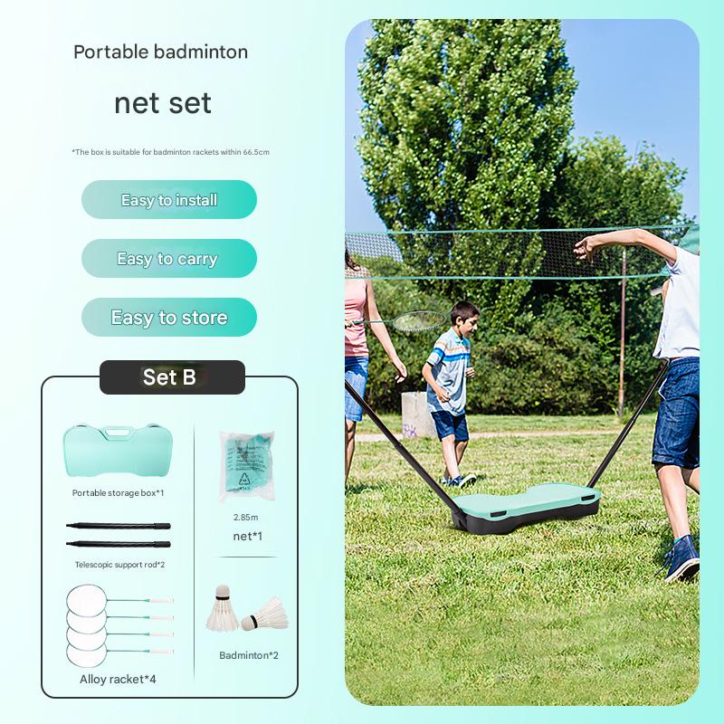 Box with 4 racket 2 ball