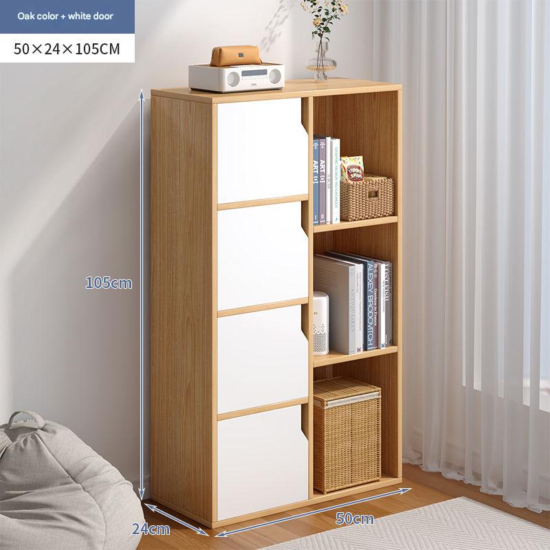 4 doors and 3 compartments - oak color  white