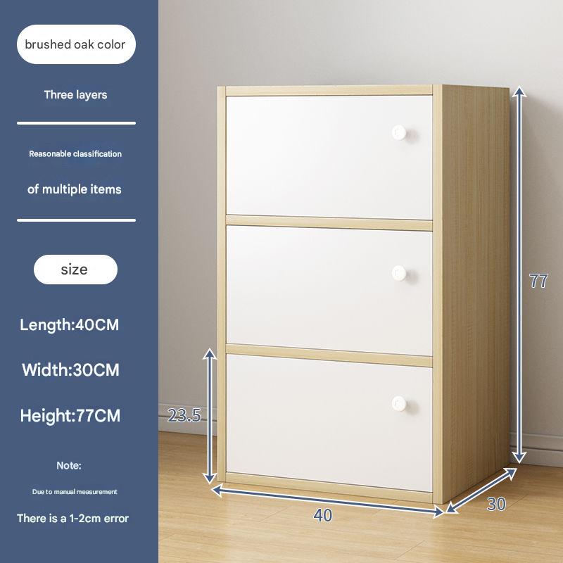 [30cm deep] 3 layers - brushed oak color