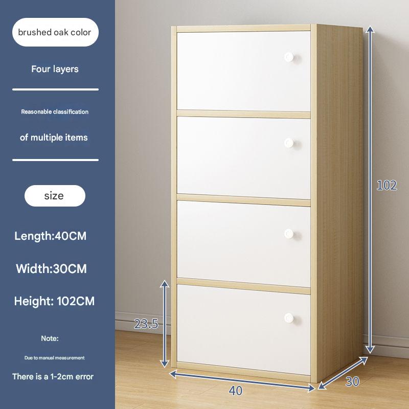 [30cm deep] 4 layers - brushed oak color