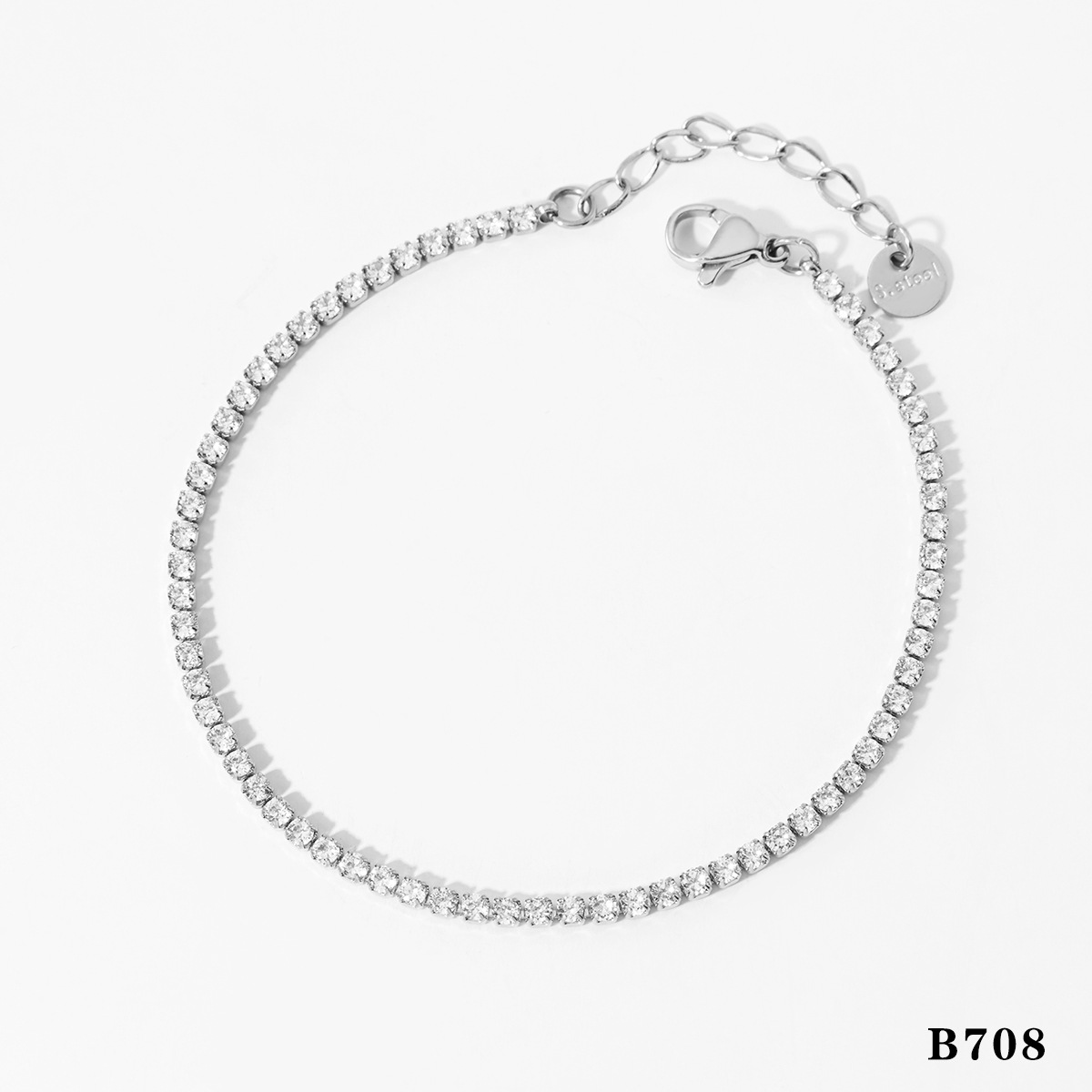 4:Silver bracelet (b708)