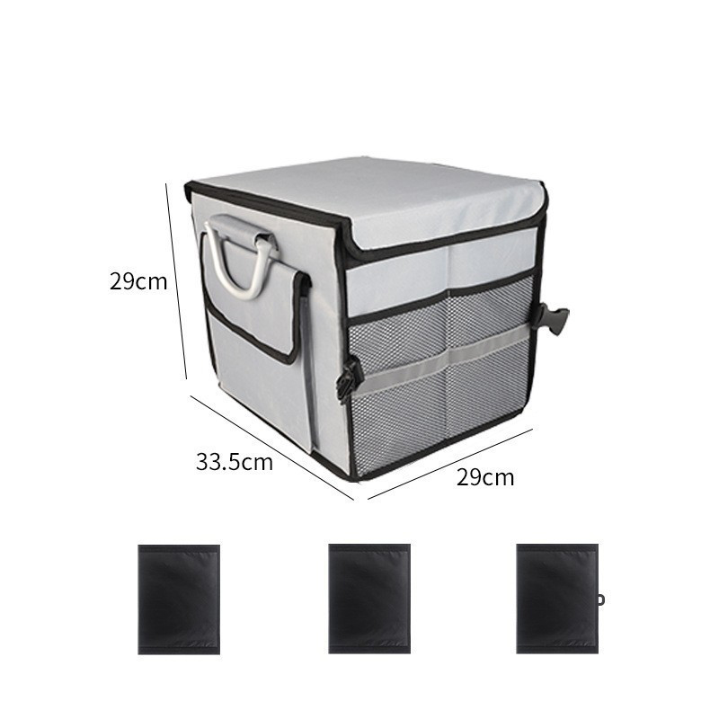 [28L small gray with reflective strip] with bottom plate to remove the cover plate partition