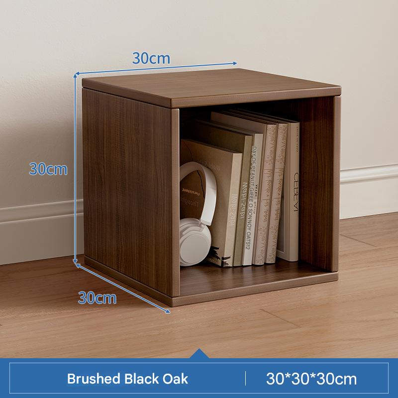 [classic] brushed black oak with one grid 30CM