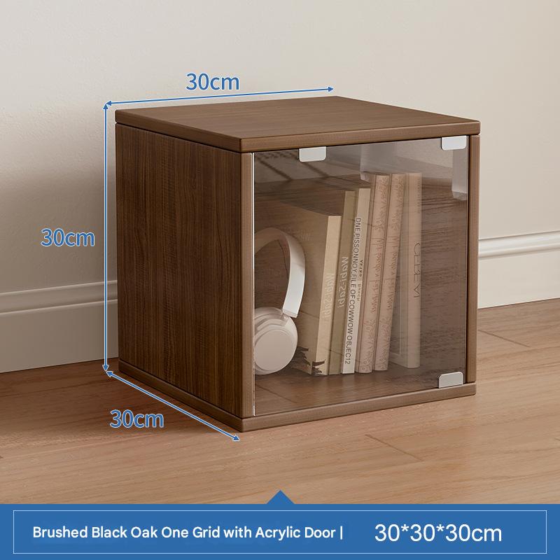 [classic model with acrylic door] brushed black oak 30CM