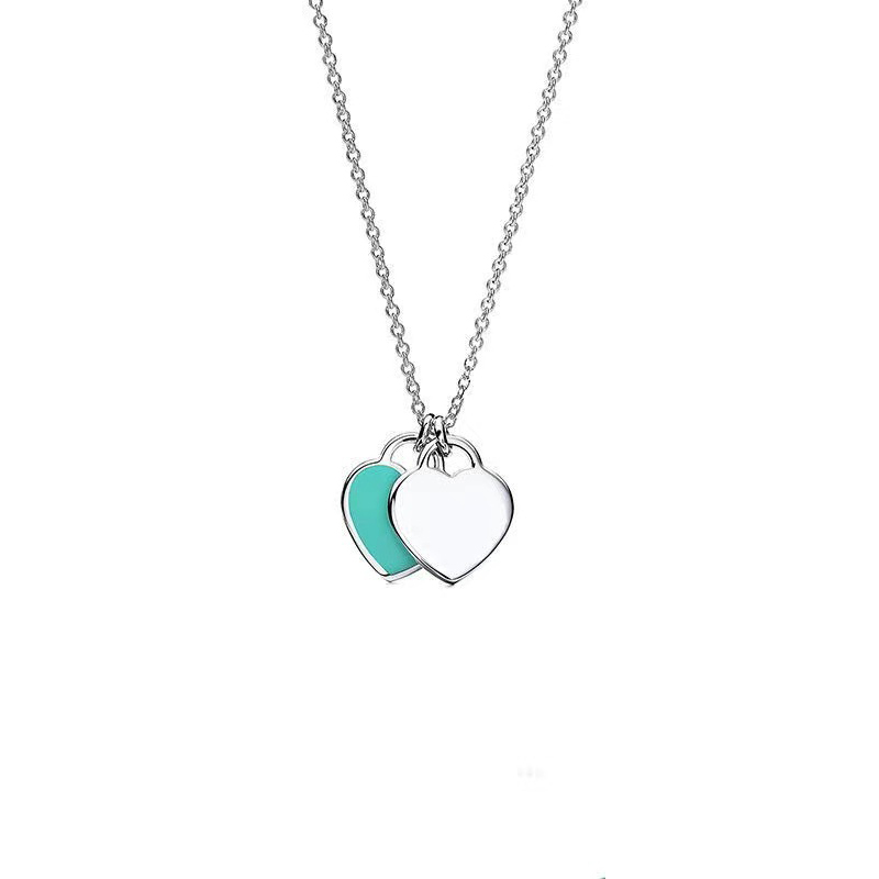 2:Blue Heart Necklace 16inch