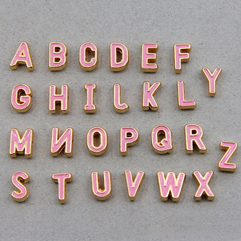Pink A set of 26 letters