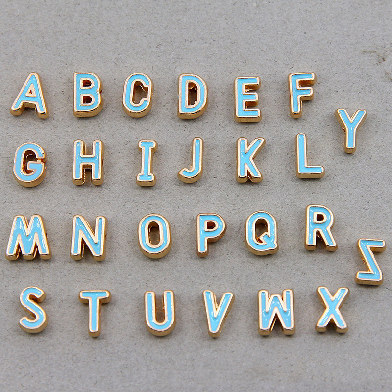 Lake Blue A set of 26 letters