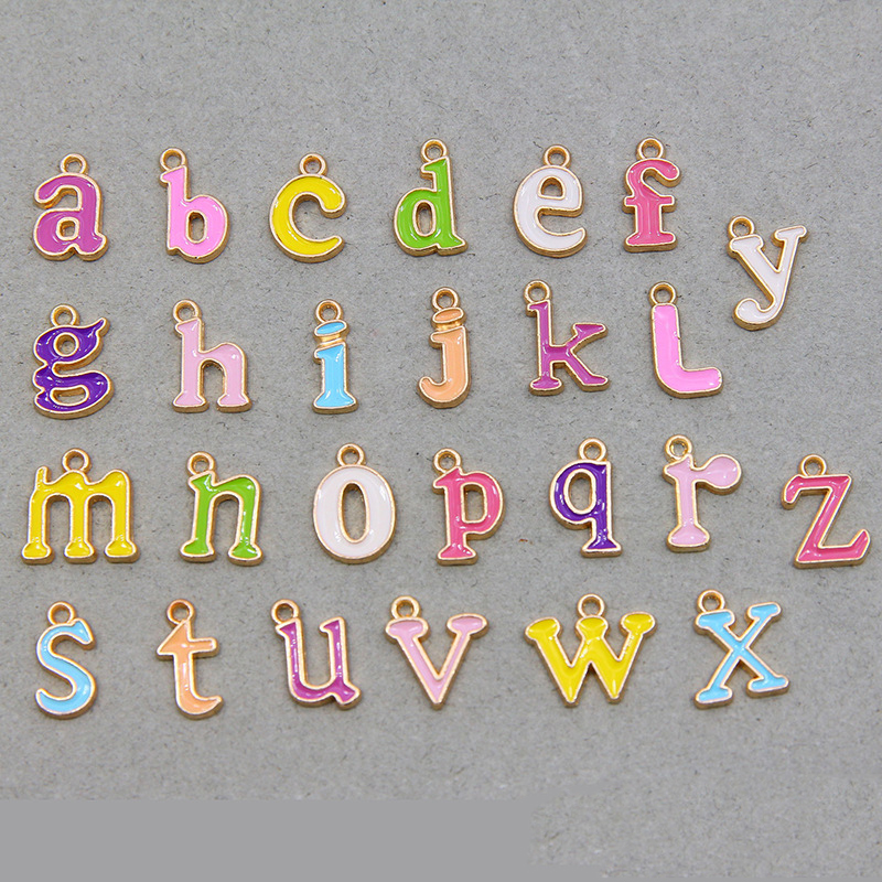 multi-colored A set of 26 letters