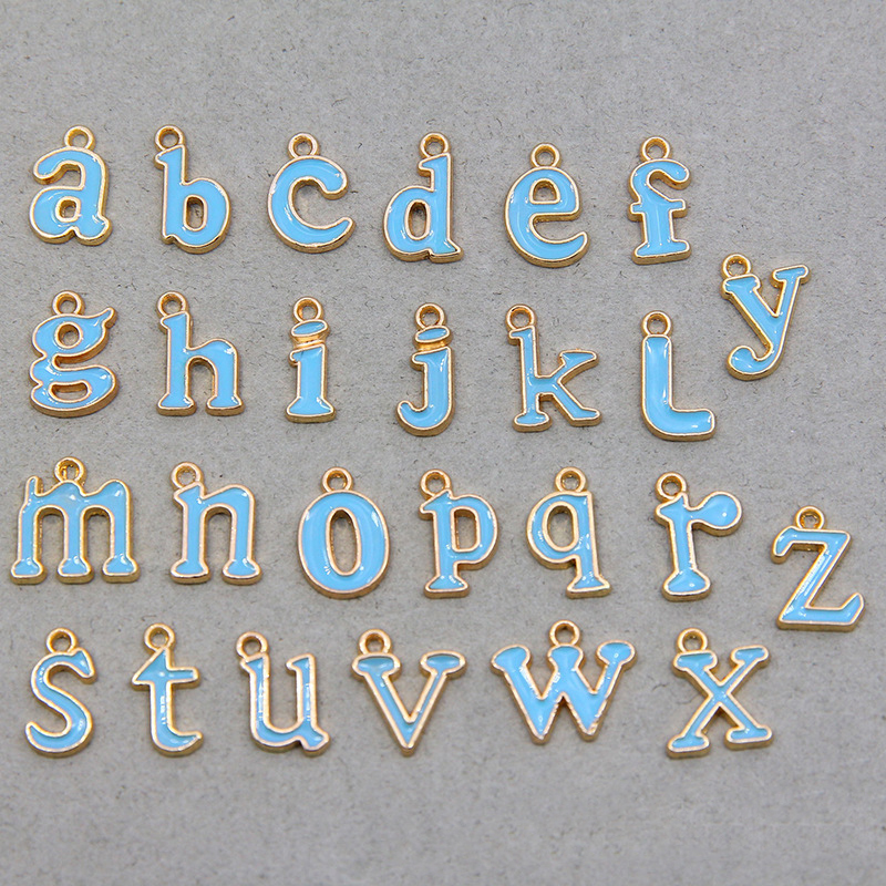 Lake Blue A set of 26 letters