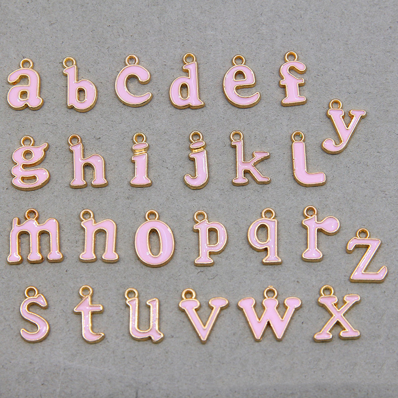 Pink A set of 26 letters