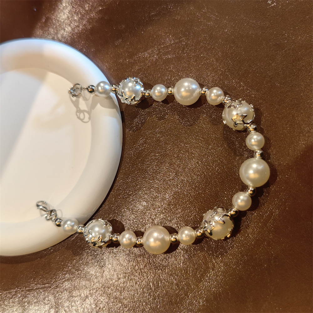 Pentagram pearl heel chain