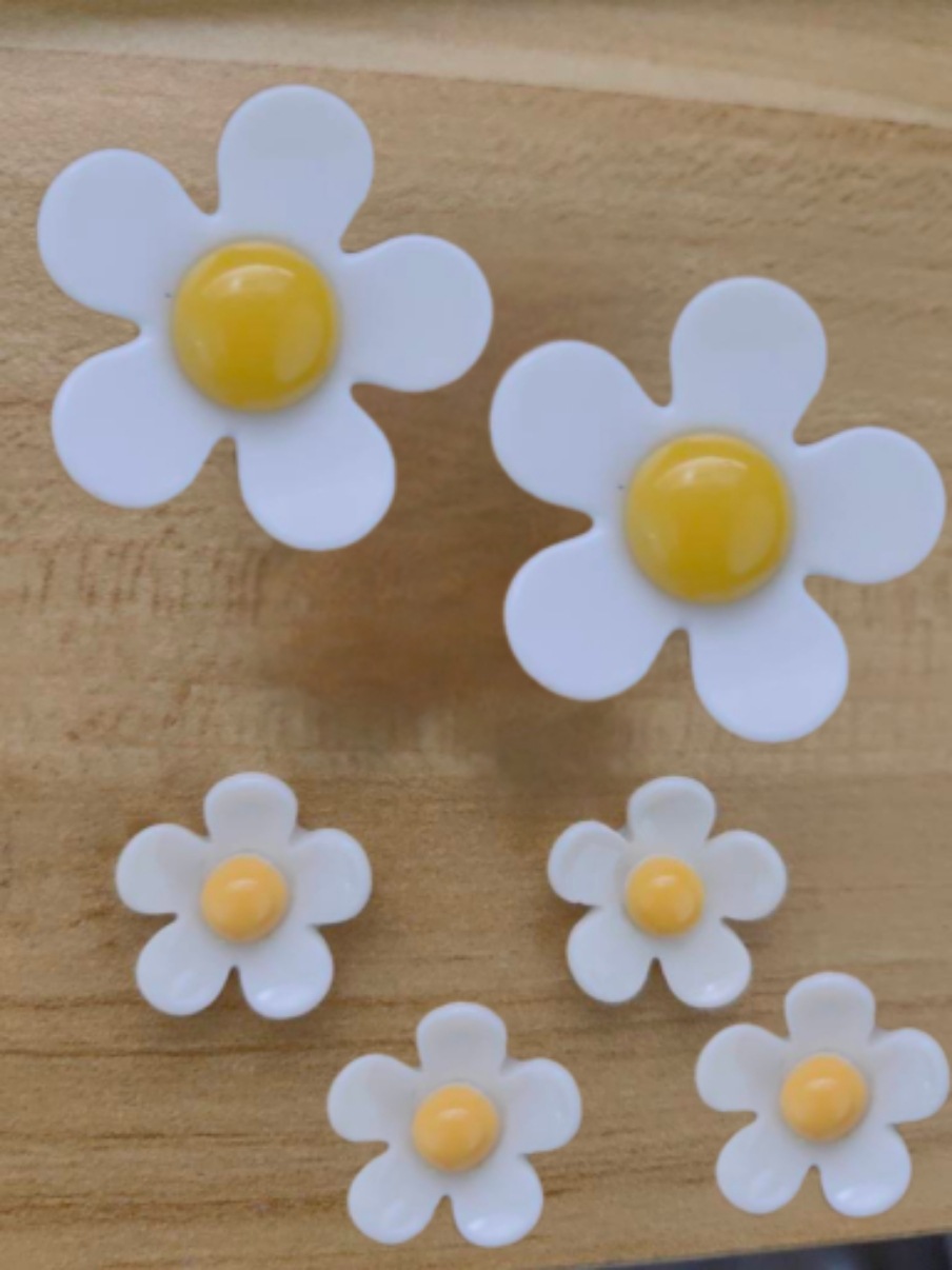 Plumeria flower shoe flower set (6 pieces)