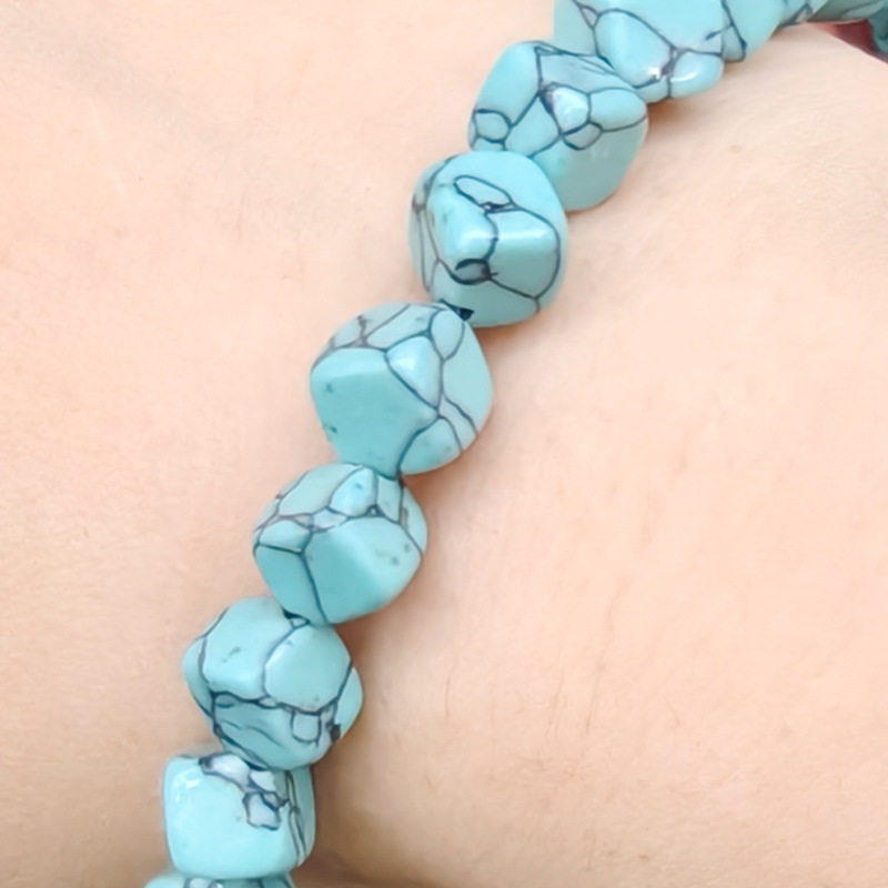 blue turquoise 6mm (about 60 pieces each)