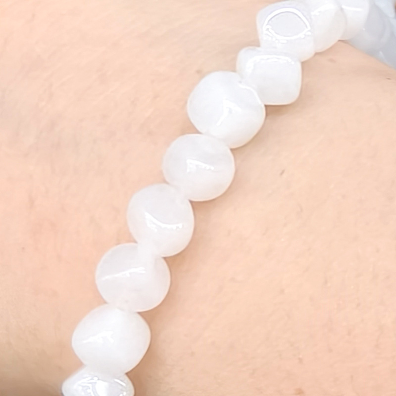 Jade White 6mm (about 60 pieces each)