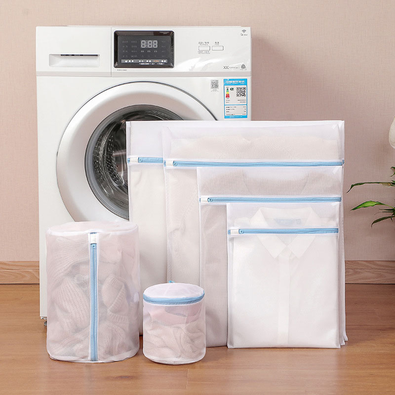 70g blue fine mesh six-piece set (small, medium, large, extra large, cylinder, bra bag)