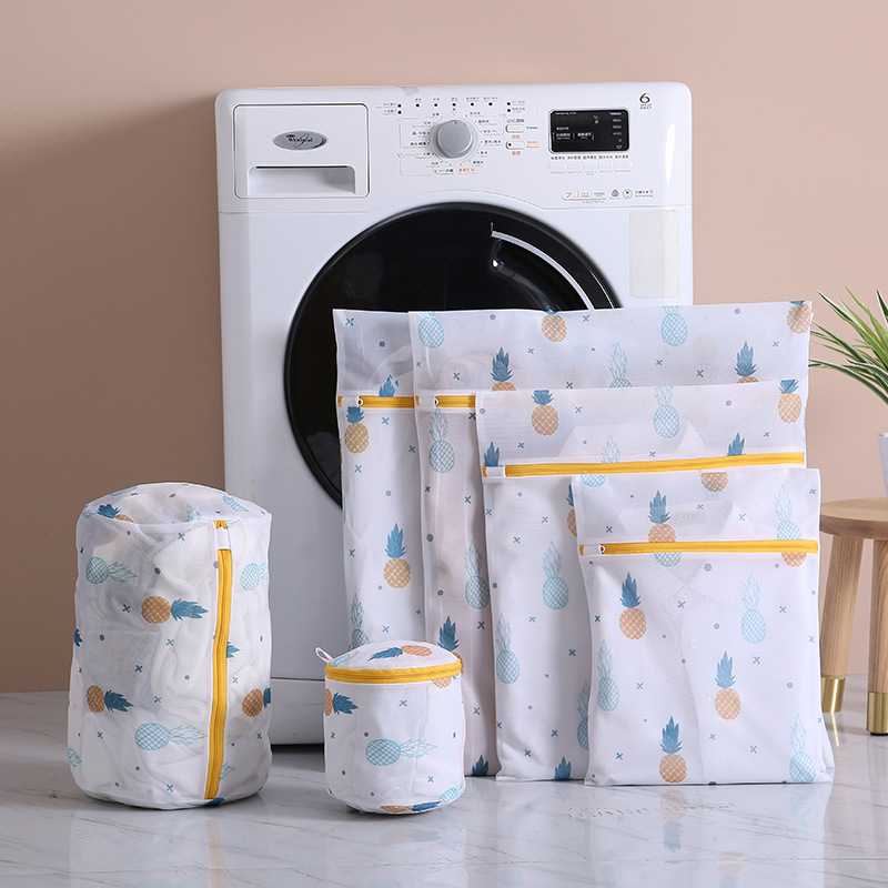 Pineapple six-piece set (small, medium, large, extra large, cylinder, bra bag)