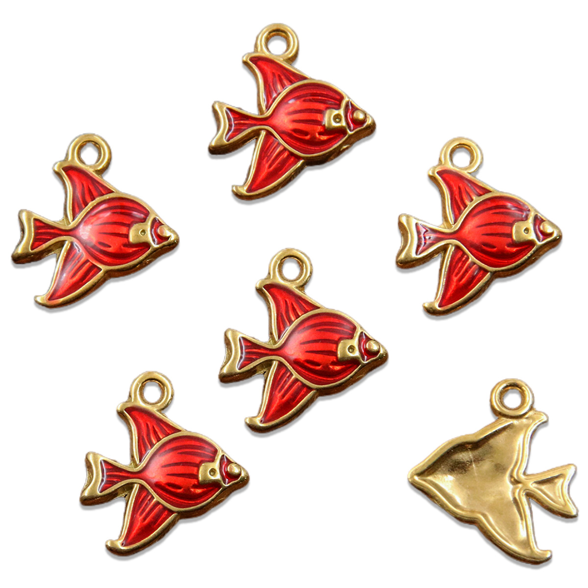 1:No. 1 single-sided red fish 16x17mm