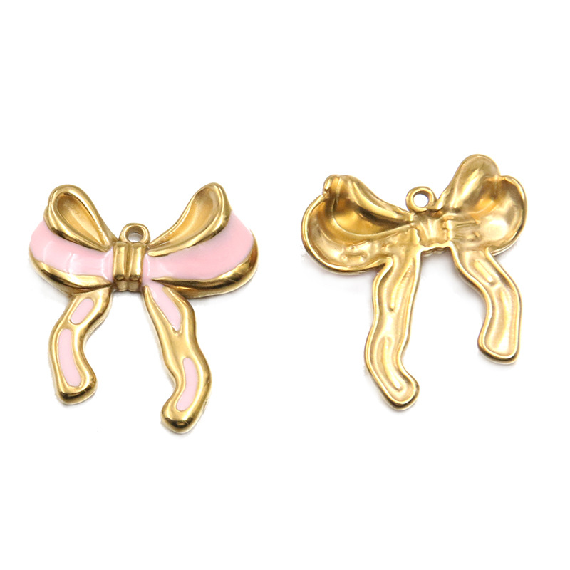 2:No. 1 pink bow 22x25mm