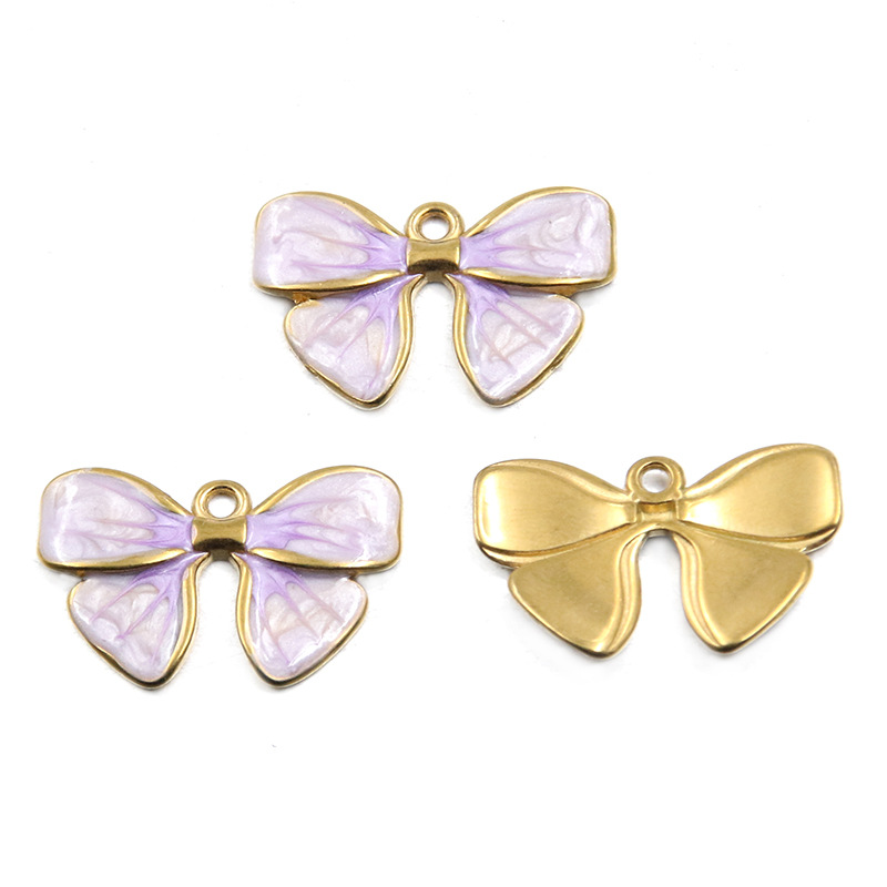 8:No. 3 purple bow 16x25mm