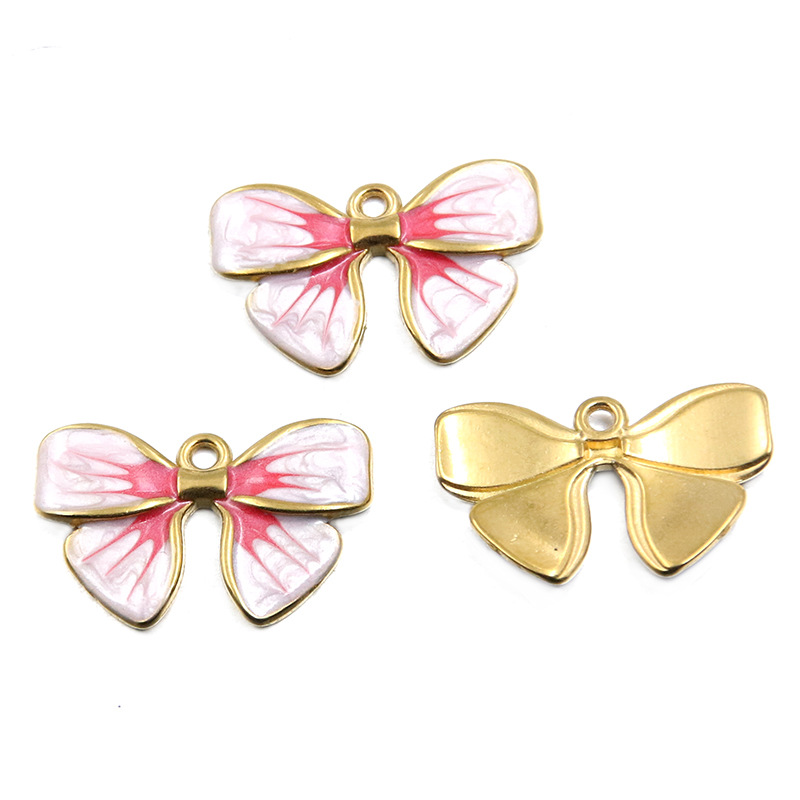 9:No. 3 pink bow 16x25mm